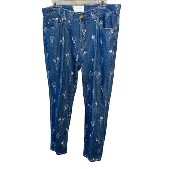 Current/Elliott The Fling Mid-Rise Relaxed Straight Jeans Size 30 - Picture 2 of 9